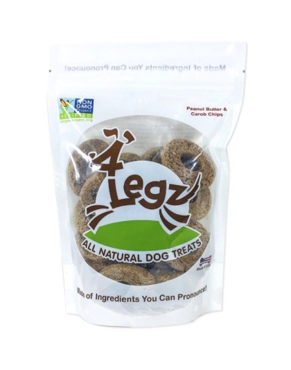 4Legz Ode 2 Odie Peanut Butter and Carob Chips for Dogs - 7 oz