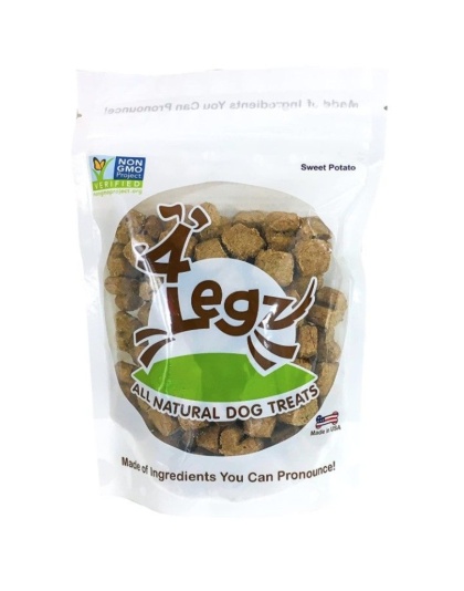 4Legz Organic Sweet Potato Crunchy Dog Cookies - 7 oz