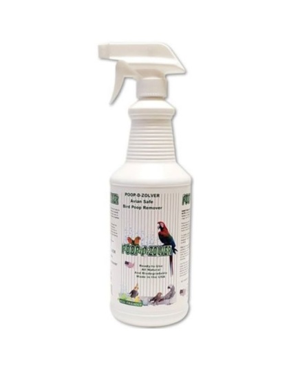 AE Cage Company Poop D Zolver Bird Poop Remover Lime Coconut Scent - 32 oz Sprayer