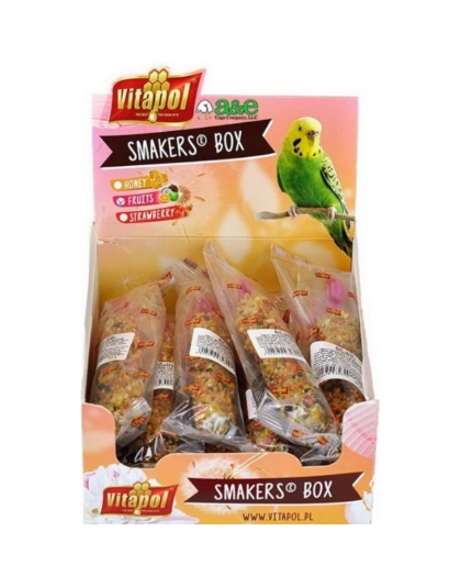A&E Cage Company Smakers Parakeet Fruit Treat Sticks - 12 count