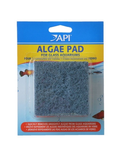 API Doc Wellfish's Hand Held Algae Pad for Glass Aquariums