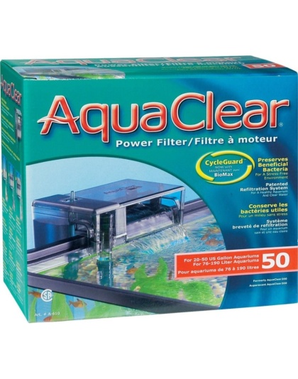 Aquaclear Power Filter - Aquaclear 50 (200 GPH - 20-50 Gallon Tanks)