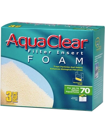 Aquaclear Filter Insert Foam - Size 70 - 3 count