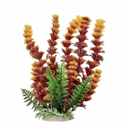 Aquatop Cabomba Aquarium Plant - Fire - 20" High w/ Weighted Base