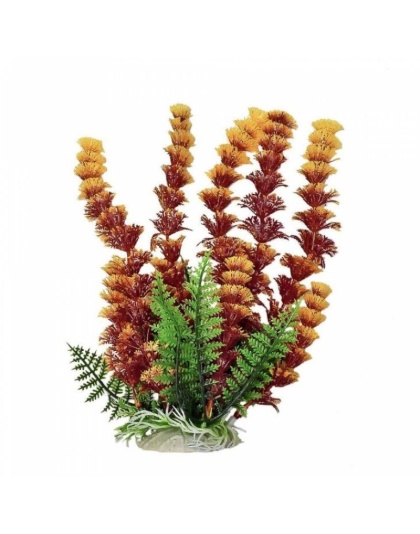 Aquatop Cabomba Aquarium Plant - Fire - 20" High w/ Weighted Base