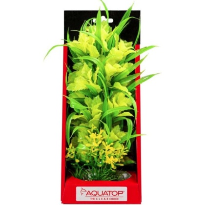 Aquatop Vibrant Passion Aquarium Plant Yellow - 10" tall