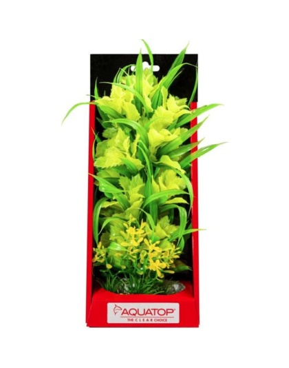 Aquatop Vibrant Passion Aquarium Plant Yellow - 10" tall