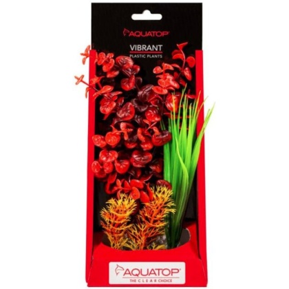 Aquatop Vibrant Wild Aquarium Plant Red - 10" tall