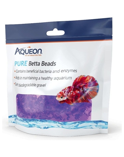 Aqueon Pure Betta Beads Purple - 1 count