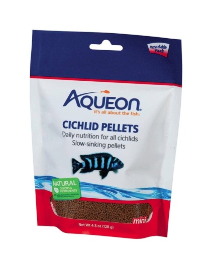 Aqueon Mini Cichlid Food Pellets - 4.5 oz