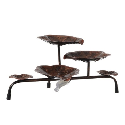 Beckett 3-Leaf Tiered Pond Spitter - 11"L x 7"W x 14"H