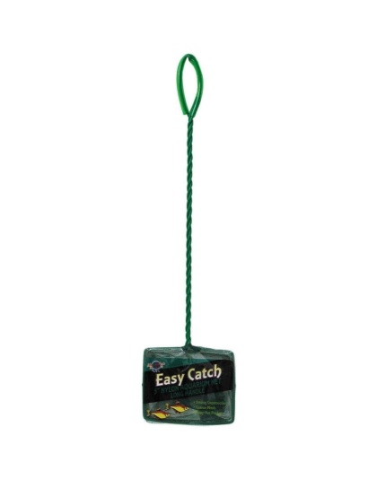 Blue Ribbon Pet Easy Catch Coarse Nylon Aquarium Net with Extra Long Handle - 1 count (5"W Net)