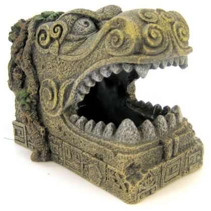 Blue Ribbon Serpent Head Tomb Ornament - 5.5"L x 3.5"W x 4.5"H