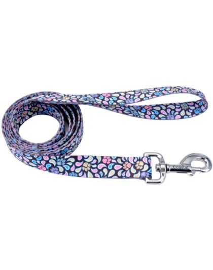 Pet Attire Styles Special Paw Brown Dog Leash - 4' Long x 5/8" Wide