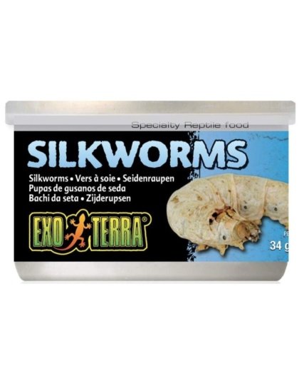 Exo Terra Canned Silkworms Specialty Reptile Food - 1.2 oz