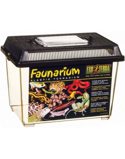 Exo-Terra Faunarium Plastic Terrarium - Small - (9"L x 6"W x 6.5"H)