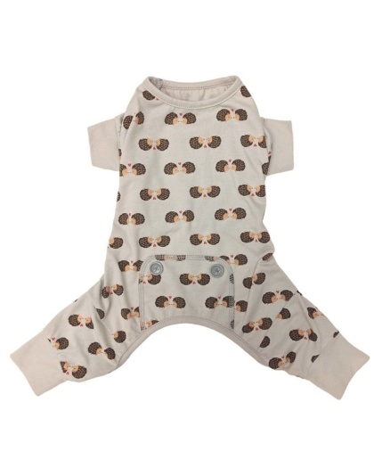 Fashion Pet Hedgehog Dog Pajamas Gray - Medium