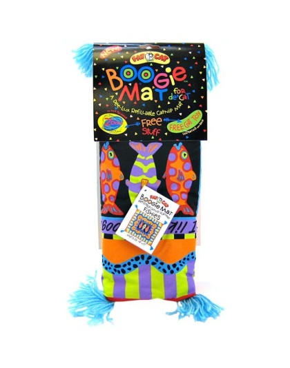 Fat Cat Boogie Mat Refillable Catnip Playmat - Playmat - 17in. Long x 14in. Wide