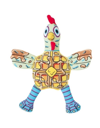 Fat Cat Foodies Chicken 'n Waffles Dog Toy - 1 count