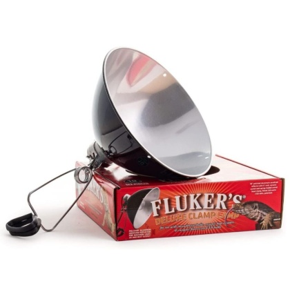 Flukers Clamp Lamp with Switch - 250 Watt (10" Diameter)