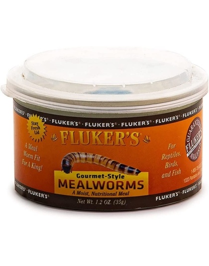 Flukers Gourmet Style Canned Mealworms - 1.2 oz