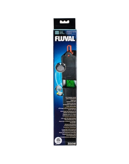 Fluval Vuetech Digital Aquarium Heater - E Series - E300 - 300 Watts - Up to 100 Gallons (14" Long)