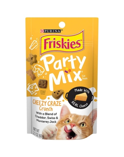 Friskies Party Mix Crunch Treats Cheezy Craze - 2.1 oz