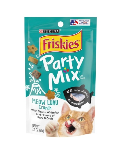 Friskies Party Mix Crunch Treats Meow Luau - 2.1 oz