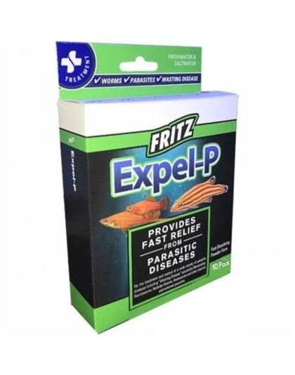 Fritz Aquatics Expel-P Parasitic Disease Treatment - 10 count