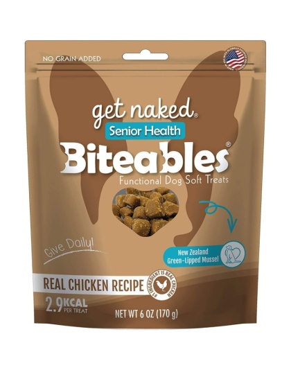 Get Naked Senior Health Biteables Soft Dog Treats Chicken Flavor - 6 oz