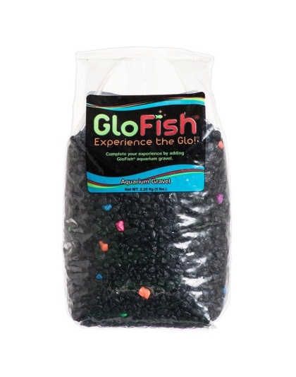 GloFish Aquarium Gravel - Black & Flourescent Mix - 5 lbs