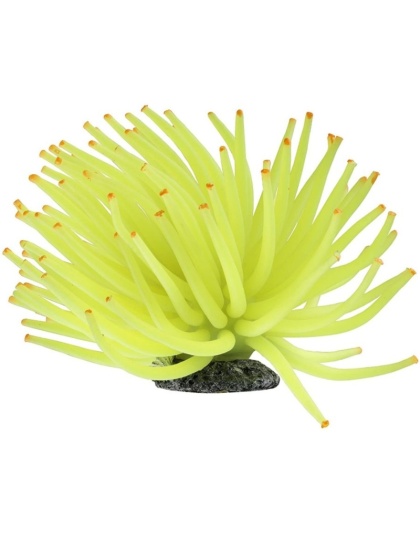 GloFish Yellow Anemone Aquarium Ornament - 1 Pack