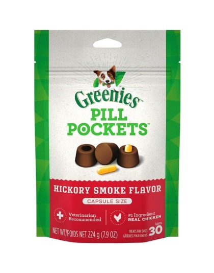 Greenies Pill Pockets Dog Treats Hickory Smoke Flavor - Capsules - 7.9 oz