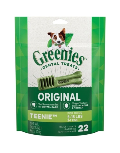 Greenies Teenie Dental Dog Treats - 22 count