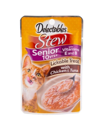 Hartz Delectables Stew Senior Lickable Cat Treats - Chicken & Tuna - 1.4 oz