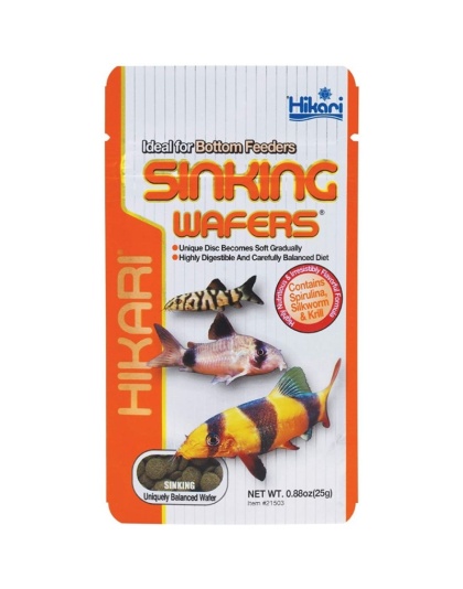 Hikari Sinking Wafers for Bottom Feeding Fish - .88 oz - 25 Grams