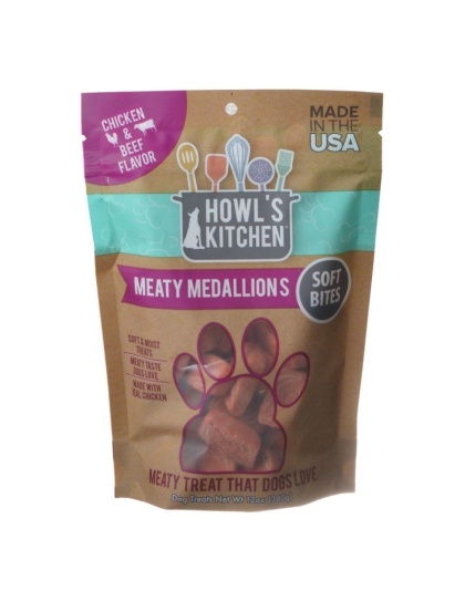 Howl's Kitchen Meaty Medallions Soft Bites - Chicken & Beef Flavor - 12 oz