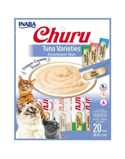 Inaba Churu Tuna Varieties Creamy Cat Treat - 20 count