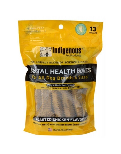 Indigenous Dental Health Bones - Chicken Flavor - 13 Count