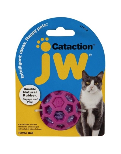 JW Pet Cataction Rattle Ball Interactive Cat Toy  - 1 count