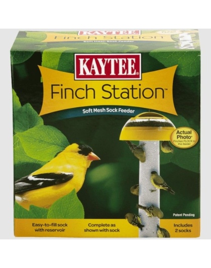 Kaytee Finch Station Sock Feeder - 6in. Diameter x 21in. Tall