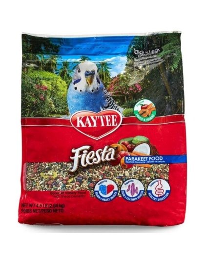 Kaytee Fiesta Parakeet Food - 4.5 lbs