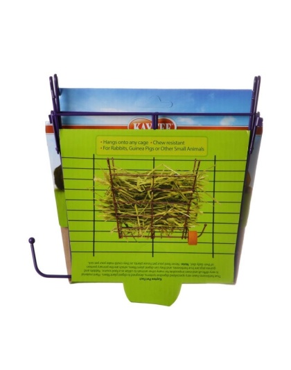 Kaytee Hay Manger with Salt Hanger - 8"L x 2.5"W x 7"H