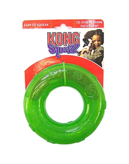 KONG Squeezz Ring Dog Toy - Large