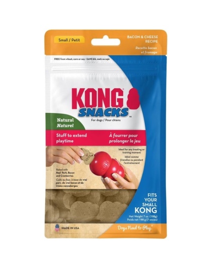 KONG Snacks Bacon and Cheese Recipe Dog Treats Small - 7 oz