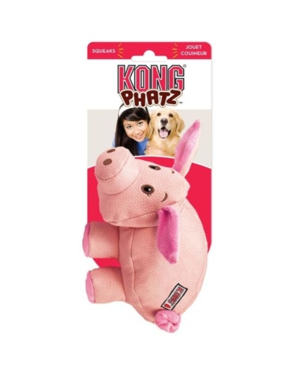 KONG Phatz Dog Toy - Pig - Small - 1 Pack