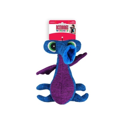 KONG Woozles Sqeaking Dog Toy Medium Blue - 1 count