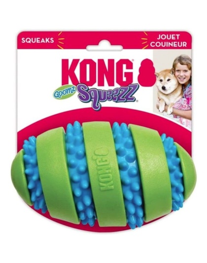 KONG Squeezz Goomz Football - Large - 1 count