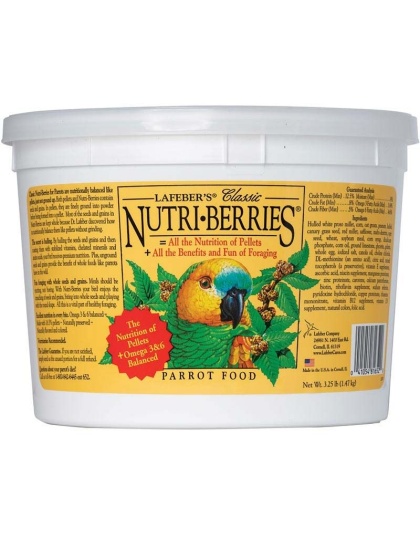 Lafeber Classic Nutri-Berries Parrot Food - 3.25 lb Bucket