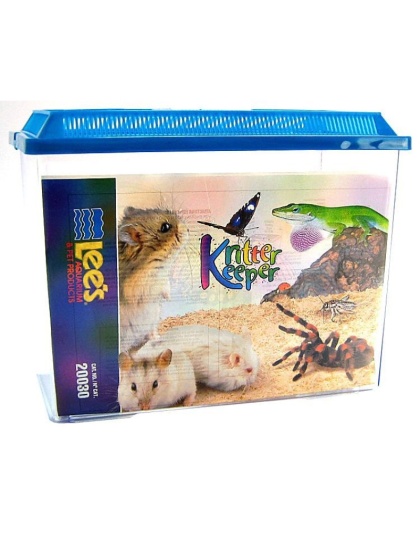 Lees Kritter Keeper with Lid - X-Large - 15.87"L x 8.37"W x 12.08"H